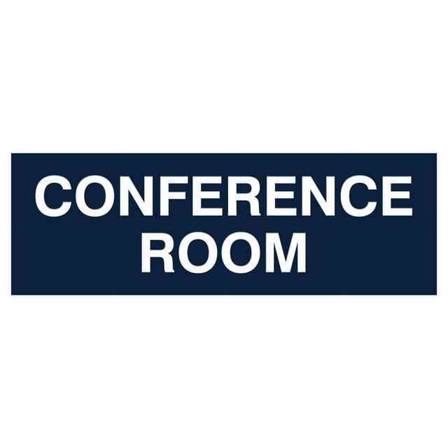 Basic Conference Room Sign (Navy Blue / White) - Medium