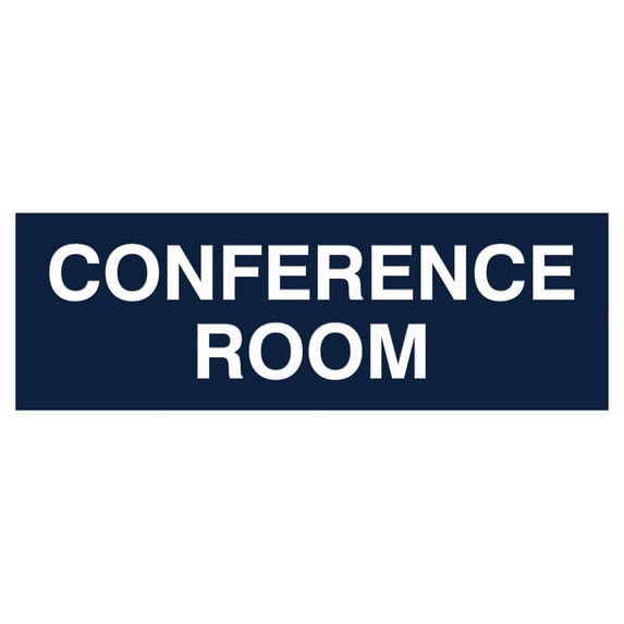 Basic Conference Room Sign (Navy Blue / White) - Medium
