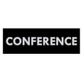 thumbnail image 1 of Basic Conference Sign (Black / Silver) - Large, 1 of 5