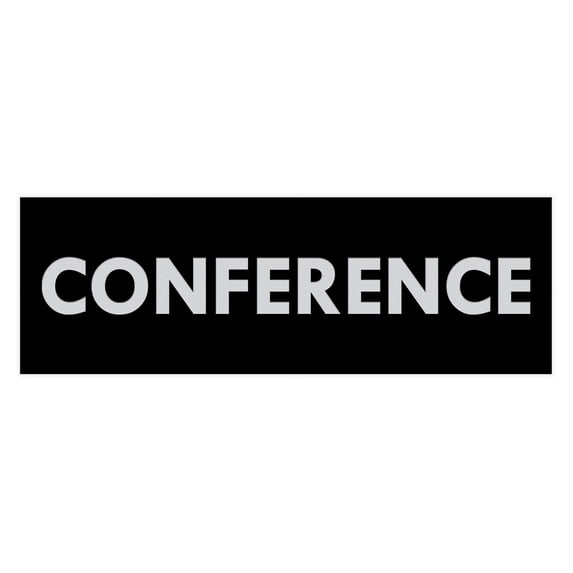 Basic Conference Sign (Black / Silver) - Small