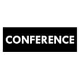 thumbnail image 1 of Basic Conference Sign (Black) - Small, 1 of 5