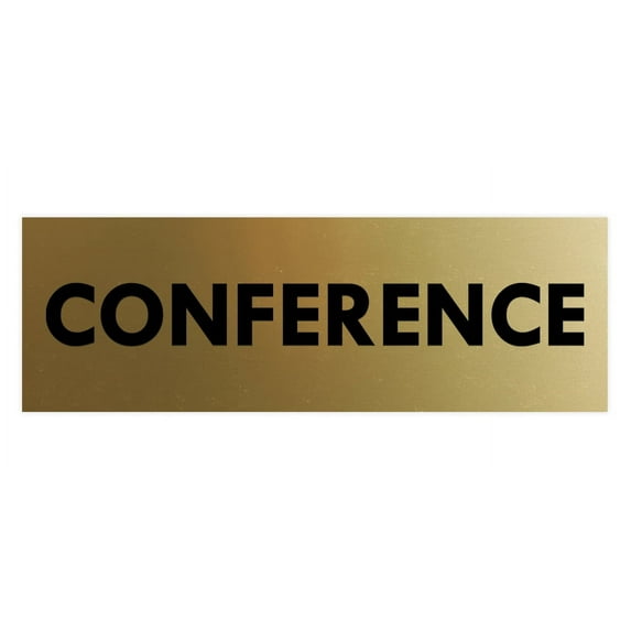 Basic Conference Sign (Brushed Gold) - Medium