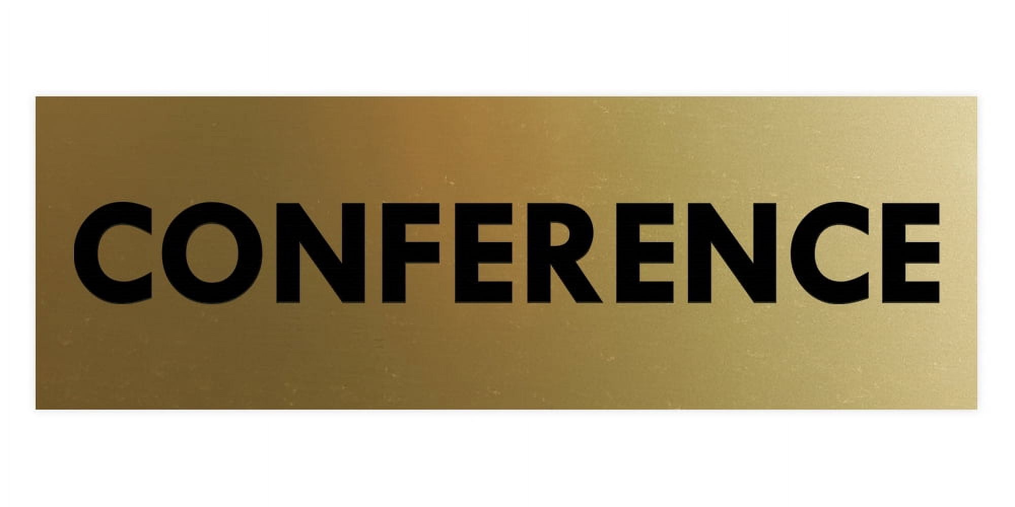 Basic Conference Sign (Brushed Gold) - Small - Walmart.com