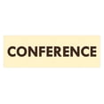 thumbnail image 1 of Basic Conference Sign (Ivory/Dark Brown) - Medium, 1 of 5