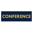 thumbnail image 1 of Basic Conference Sign (Navy Blue/Gold) - Large, 1 of 5