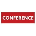 thumbnail image 1 of Basic Conference Sign (Red) - Medium, 1 of 5