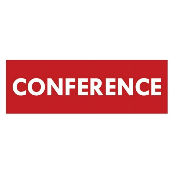 Basic Conference Sign (Red) - Medium
