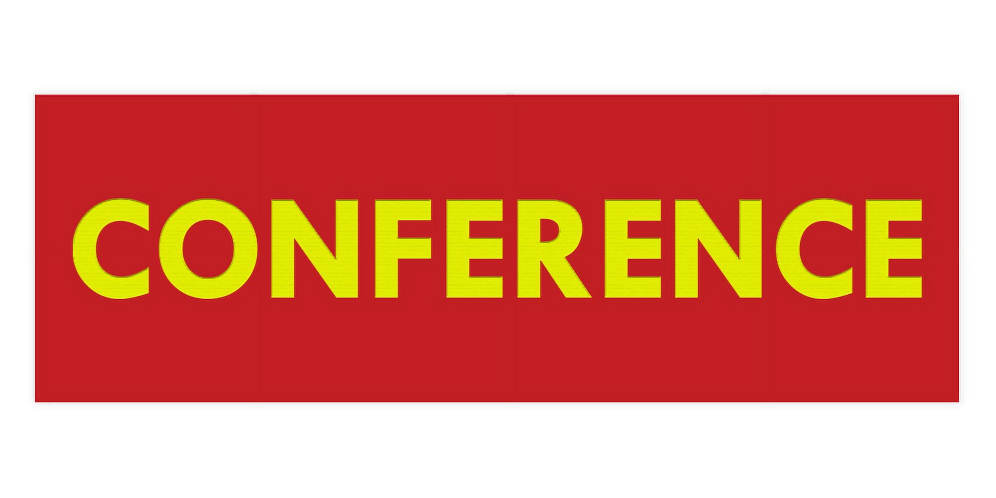 Basic Conference Sign (Red/Yellow) - Large - Walmart.com