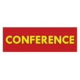 thumbnail image 1 of Basic Conference Sign (Red/Yellow) - Medium, 1 of 5