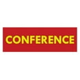 thumbnail image 1 of Basic Conference Sign (Red/Yellow) - Small, 1 of 5