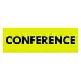 thumbnail image 1 of Basic Conference Sign (Yellow / Black) - Small, 1 of 5