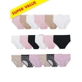 thumbnail image 1 of Basic Cotton Briefs, Back to School Special Value 18 Pack (Little Girls & Big Girls), 1 of 4