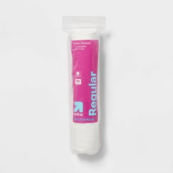 Basic Cotton Rounds Nail Polish and Makeup Remover Pads - 100ct
