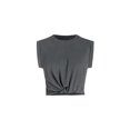 thumbnail image 1 of Basic Crew Neck Cropped T-Shirt, 1 of 6
