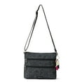 thumbnail image 1 of Sakroots Basic Crossbody Bag - Women's Handbag & Purse With Four Zipper Pockets & Adjustable Strap - "Black Spirit Desert Repreve", 1 of 4
