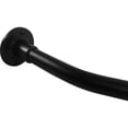 thumbnail image 1 of Basic Curved Shower Rod, 5 Feet, 3" Diameter Rose, Exposed Screws, Matte Black by Stone Harbor Hardware, 1 of 2