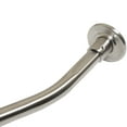 thumbnail image 1 of Basic Curved Shower Rod, 5 Feet, 3" Diameter Rose, Exposed Screws, Satin Stainless Steel by Stone Harbor Hardware, 1 of 3