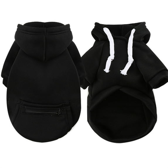 Basic Cute Dogs Hoodie Sweaters for Small Medium Large Dogs Cats Puppy Clothes Soft Fleece Cute Dogs Hoodies with Small Pockets Fall Winter Chihuahua Dachshund Golden Retriever Outfits (Black,5XL)