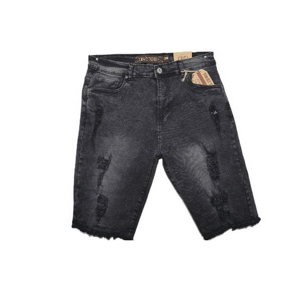 Basic Denim Ripped Shorts