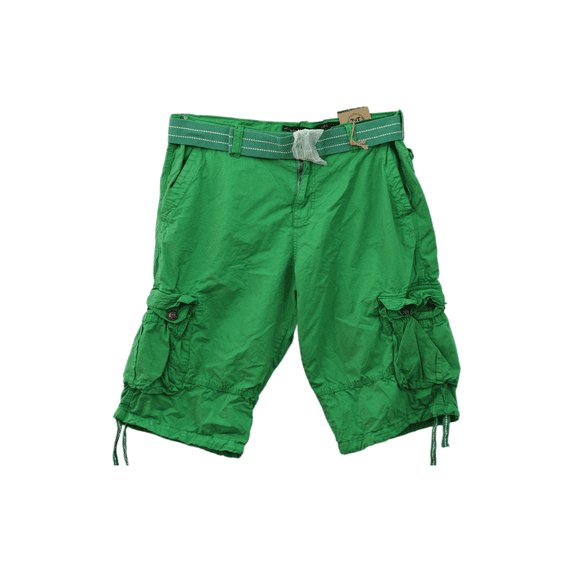 Men's 6-Pocket Utility Cargo Shorts - Multi-Color Summer Shorts Green