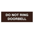 thumbnail image 1 of Basic Do Not Ring Doorbell Sign (Dark Brown) - Medium, 1 of 5