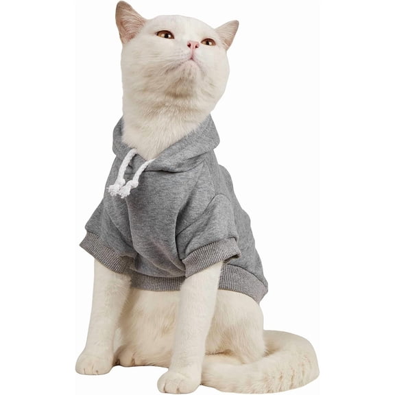Basic Dog Hoodie, Dog Warm Jacket, Cat Apparel, Dog Shirt, Dog Clothes for Puppy Kitten Small Medium Dogs Cats