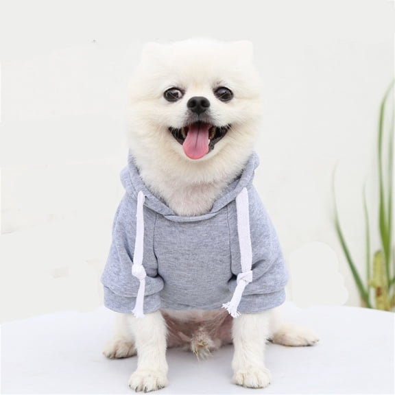 Basic Dogs Hoodie Sweaters for Small Medium Large Dogs Cats Puppy Clothes Soft Warm Dogs Hoodies Sweatshirt with Small Pockets Fall Winter Chihuahua Dachshund Golden Retriever Outfits (Gray,XL)