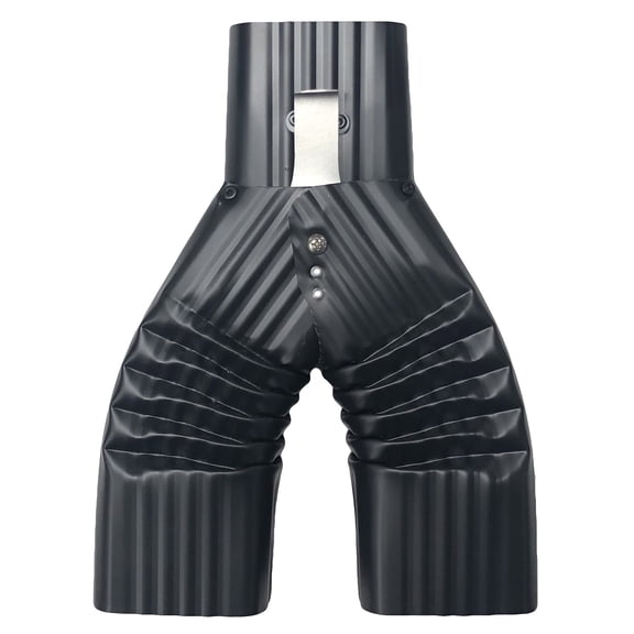 Basic Downspout Diverter for Rain Barrels (3X4, Black)