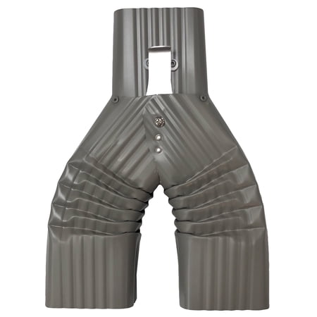 Basic Downspout Diverter for Rain Barrels (3X4, Bronze)