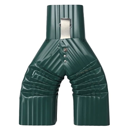 Basic Downspout Diverter for Rain Barrels (3X4, Grecian Green)