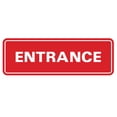 thumbnail image 1 of Basic ENTRANCE Door / Wall Sign -Red - Small, 1 of 5
