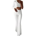 thumbnail image 1 of Basic Editions Women Solid Mid Harem Full Slim-Leg Pants, 1 of 5