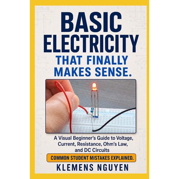 Electronics - Easy and Simple. Basic Electricity That Finally Makes Sense: A Visual Beginner's Guide to Voltage, Current, Resistance, Ohm's Law, and DC, Book 60, (Paperback)