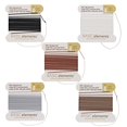 thumbnail image 1 of The Beadsmith Pure Silk Cord – Assorted Colors, Size 4, Five Cards, Needles Attached, 1 of 7