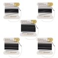 thumbnail image 1 of The Beadsmith Pure Silk Cord – Black Color, Assorted Sizes 2, 4, & 6, Five Cards, Needles Attached, 1 of 7
