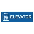 thumbnail image 1 of Basic Elevator Sign (Blue) - Small, 1 of 4