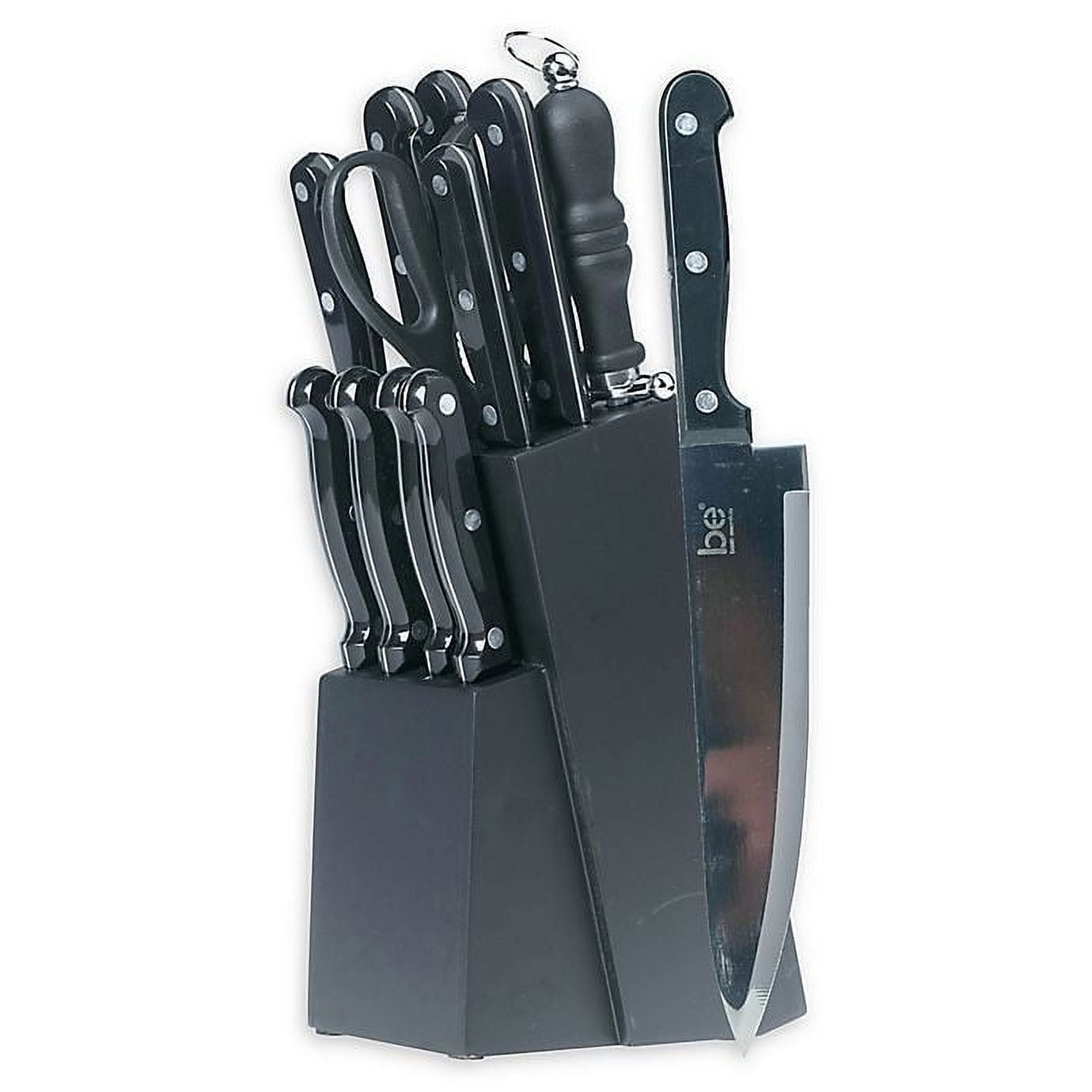  Basics Color-Coded Kitchen 12-Piece Knife Set, 6 Knives  with 6 Blade Guards, Multicolor, 13.88 x 4.13 x 1.38 inch: Home & Kitchen