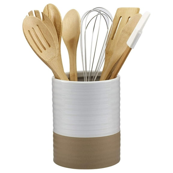 Basic Essentials Areli 8-Piece Kitchen Utensil Set White