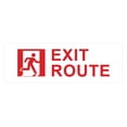 thumbnail image 1 of Basic Exit Route Sign (Navy Blue / White) - Small, 1 of 4