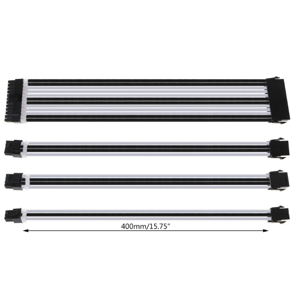 Basic Extension Cable Kit 24PIN 8PIN 6PIN 4+4PIN GPU CPU Power Supply