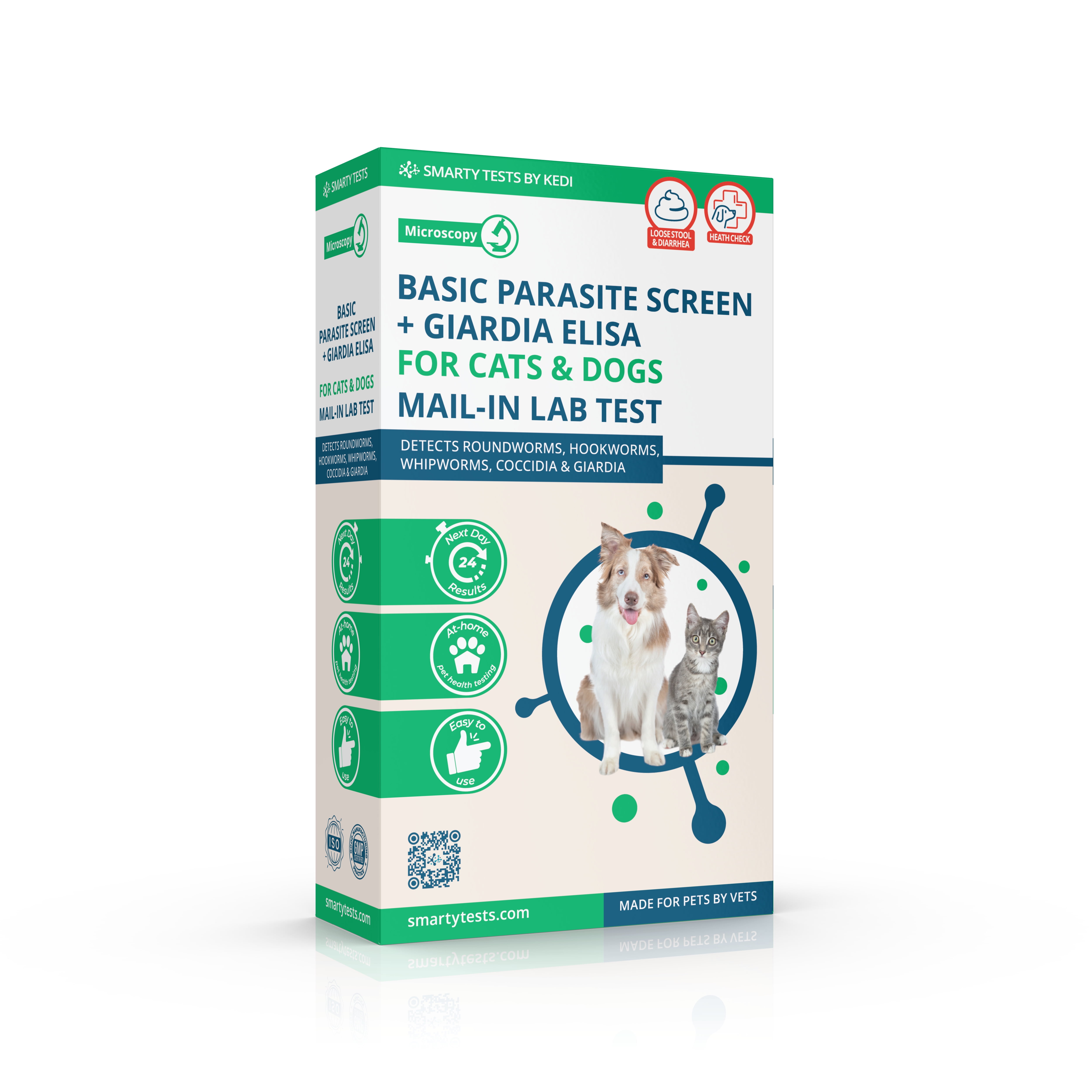 Basic Fecal Parasite Screen Giardia ELISA Mail in Lab Test for