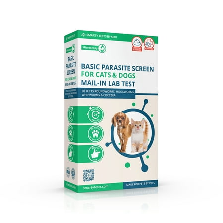 Basic Fecal Parasite Screen Mail in Lab Test for Cats Dogs (Ova Parasite)