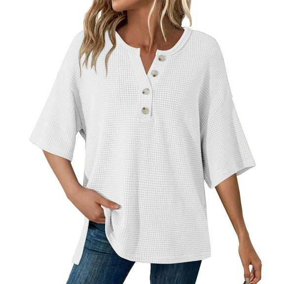 Basic Fitted Tees Womens Blouses for Skirts Plus Size T Shirts Loose Fit