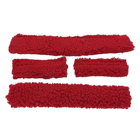 Basic Fleece 4-Piece Halter Tube Set Red