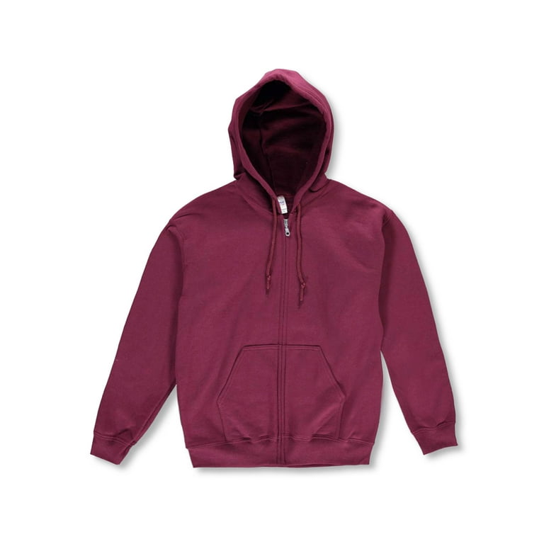 Basic Fleece Zip Up Hoodie Adult Sizes S 3XL Walmart