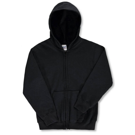 Basic Fleece Zip-Up Unisex Hoodie (Youth Sizes S - XL)
