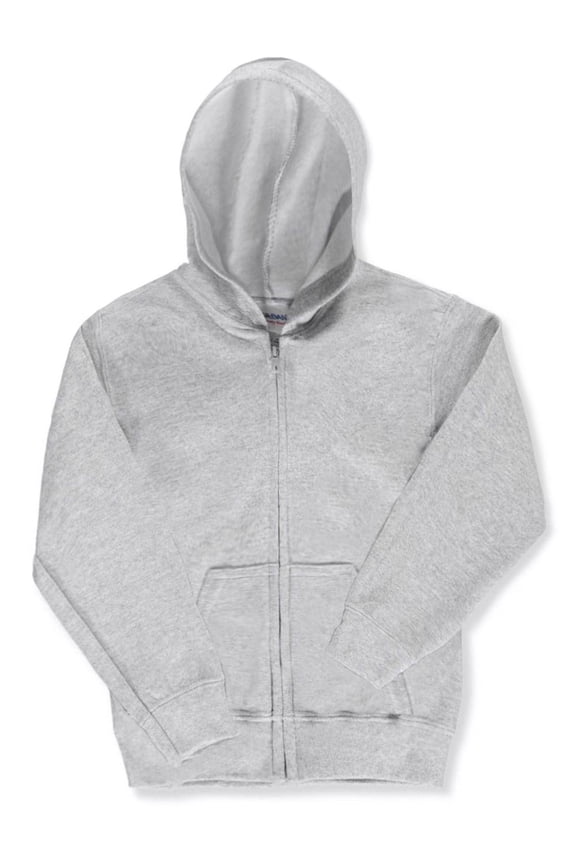 Basic Fleece Zip-Up Unisex Hoodie (Youth Sizes S - XL)