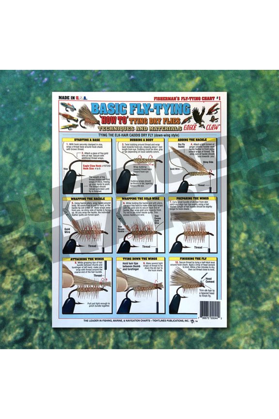 Basic Fly Tying Chart #1 (How To For Tying Dry Flies)