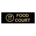 thumbnail image 1 of Basic Food Court Sign (Black /Gold) - Small, 1 of 5
