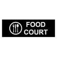 thumbnail image 1 of Basic Food Court Sign (Black) - Large, 1 of 5